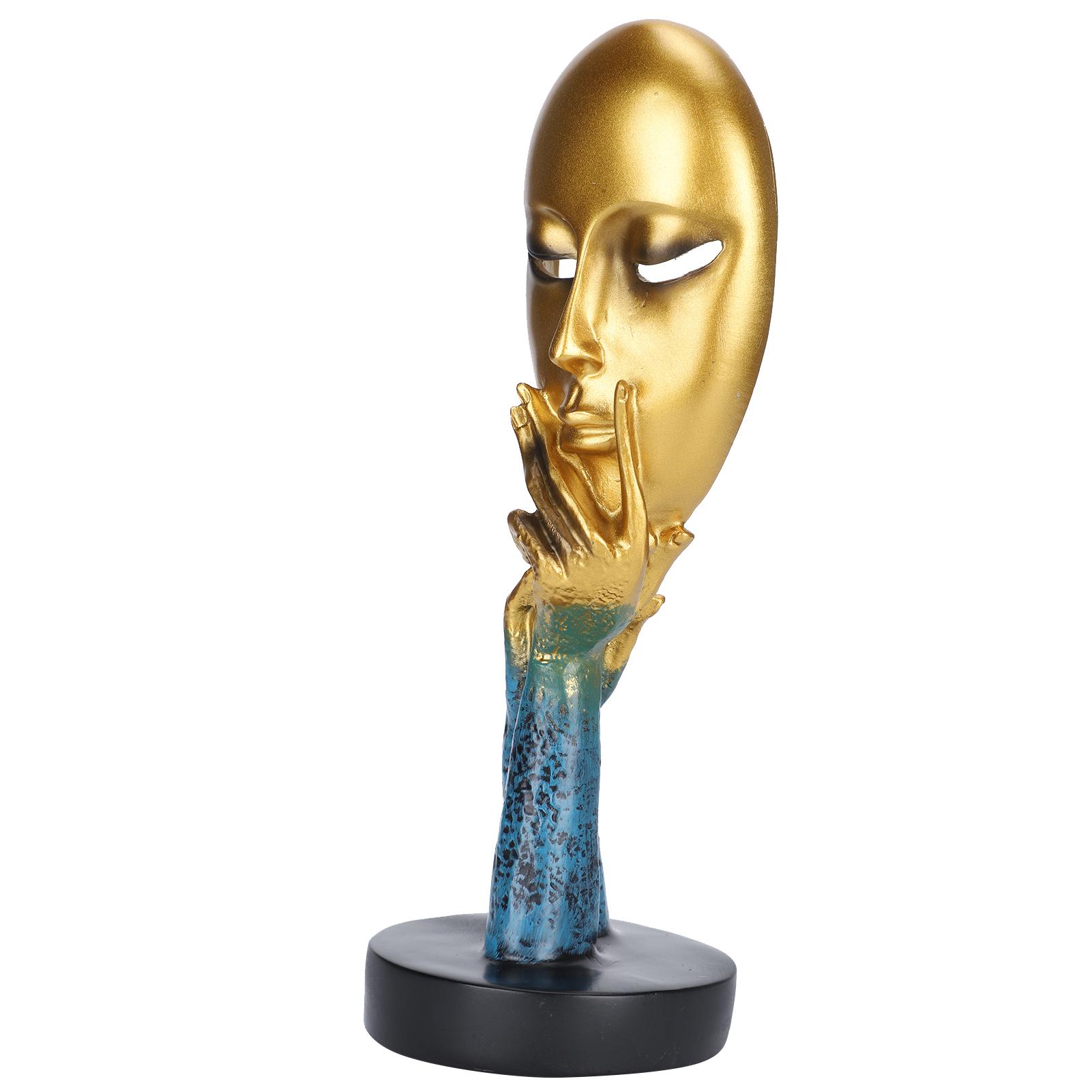 

Abstract Face Statue Figure Sculpture Nordic Character Mask Art Decor Cafe Desktop Decoration