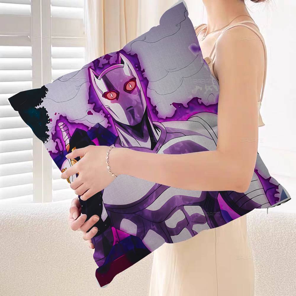 Anime JoJos Bizarre Adventure Cushion Cover Inches Farmhouse Decor Home Throw Pillow Covers for Couch Decorations