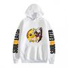 Cartoon Print Hoodie Soul Eater Anime Series Loose Fit Long Sleeve Teens