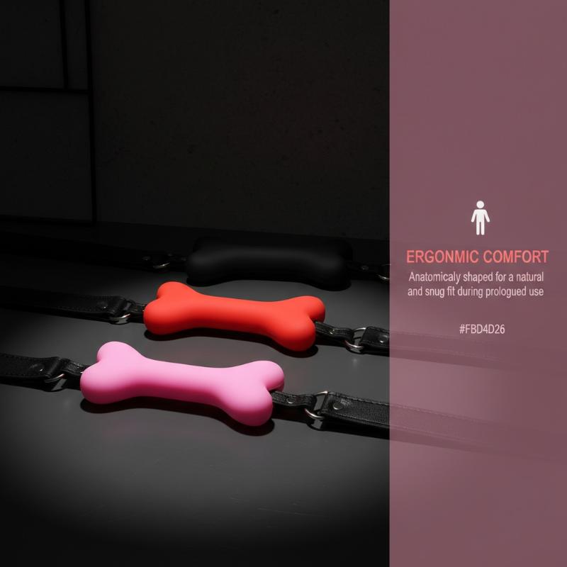 Soft Harness Mouth Silicone Dog Bone Ball Gag Open Mouth Gag Bondage Slave Gag Sex Products Sex Toys For Women