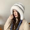 New Soft Autumn and Winter Cap All-match Wool Hat Warm Plush Hats Simple Tassel Warm Caps Elasticity Plush Earmuffs Hats