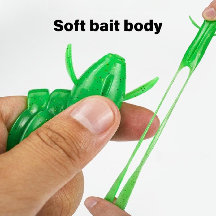 5pcs Frogs Crankbait Lures 3.7cm/4.7cm Topwater Frogs Lures Soft Frogs Baits Swimbait Artificial Fishing Lures with Hook