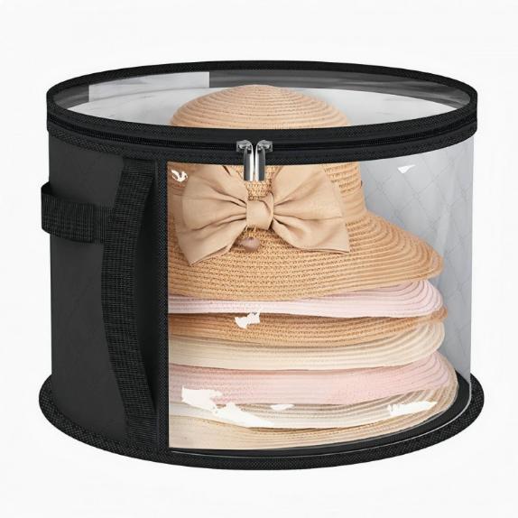 Clear Oversized Hat Storage Bag for Men and For Women with Dual Zipper Closure