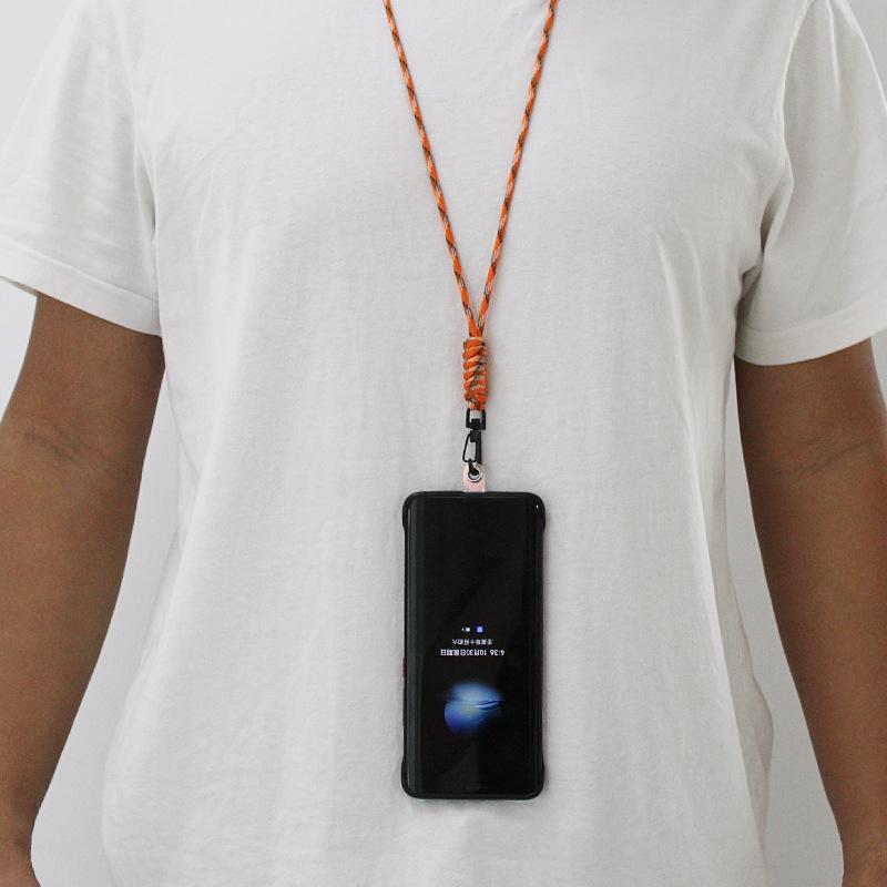 1 Stück geflochtenes Sicherheits-Hänge-Halsband-Lanyard für Handyhülle, Ausweis-Namensschildhalter, Männer Frauen Autoschlüssel, Anti-Verlust-Schlüsselanhänger