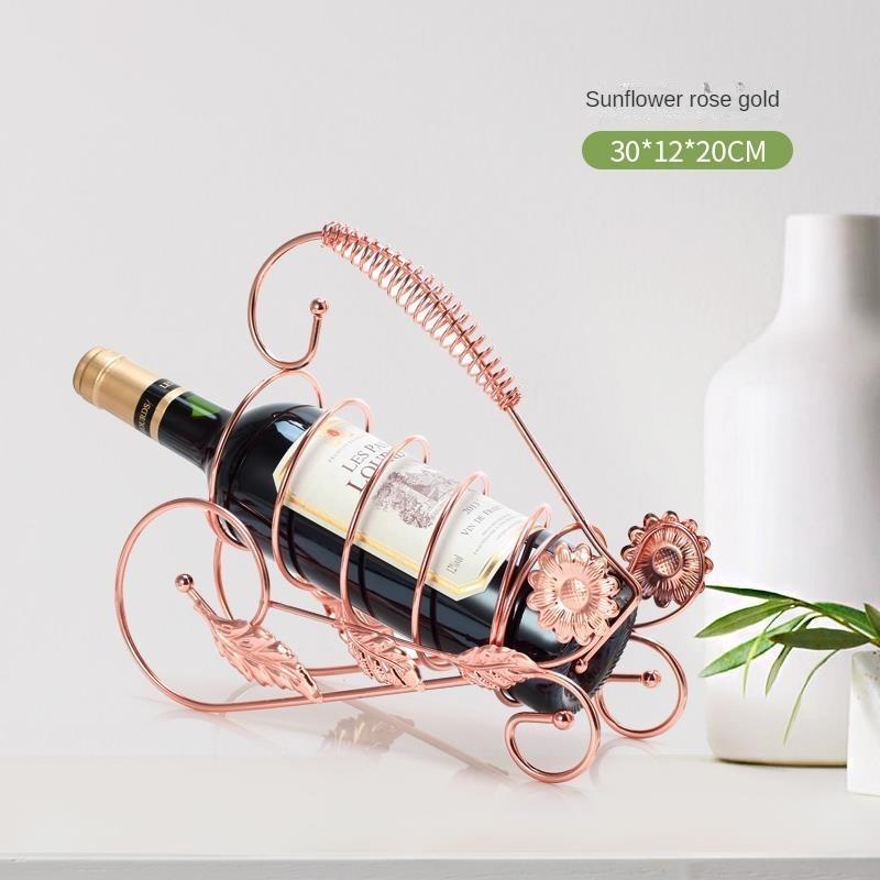 Household Wine Glass Holder Wine Cabinet Wine Rack Decoration Wine Decoration Upside Down Wine Bottle Rack Modern Light Luxury Wine Rack