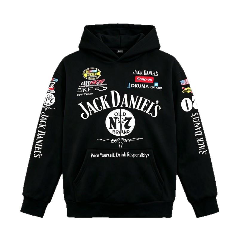 Embroidered Letter Hoodie Unisex Casual Oversized Sweatshirt Streetwear
