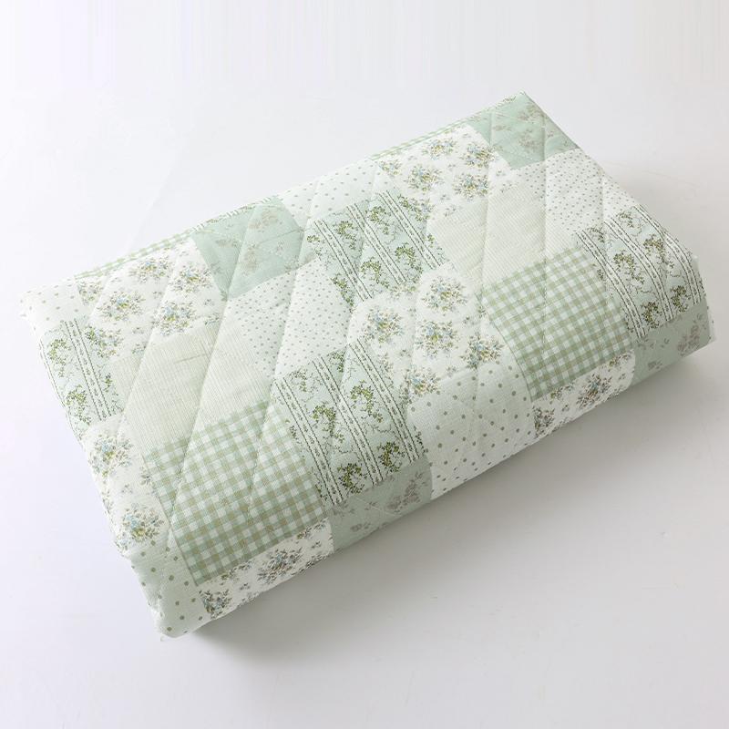 0.5m/1m/2m French Floral Quilted With Cotton Fabric for Winter Jackets, Quilts, Blanket Storage Bags Handmade DIY Sewing Fabrics