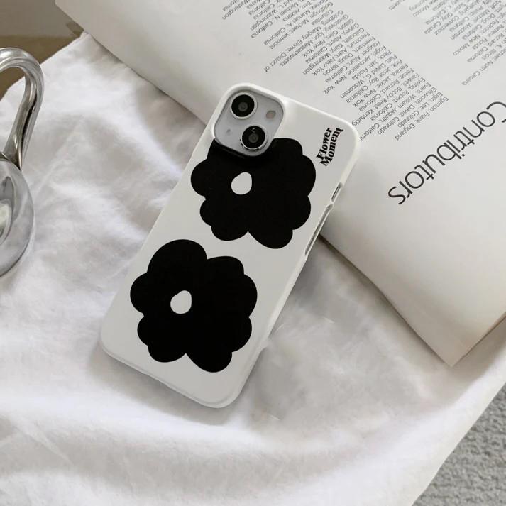 

Luxury Clmj Flower Moment Phone Case for iPhone 17 16 15 14 13 12 11 Pro Max X XS XR XSMax Plus Air Glossy Film Hard PC Cover iPhone 12 Pro