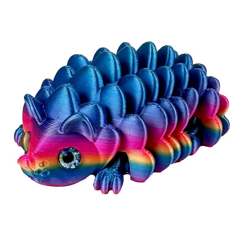 

1 Piece Articulated Cute Ornament 3D Printed Hedgehog Figurine Versatile Indoor And Outdoor Home Desk Decor Collectible Cone Toy