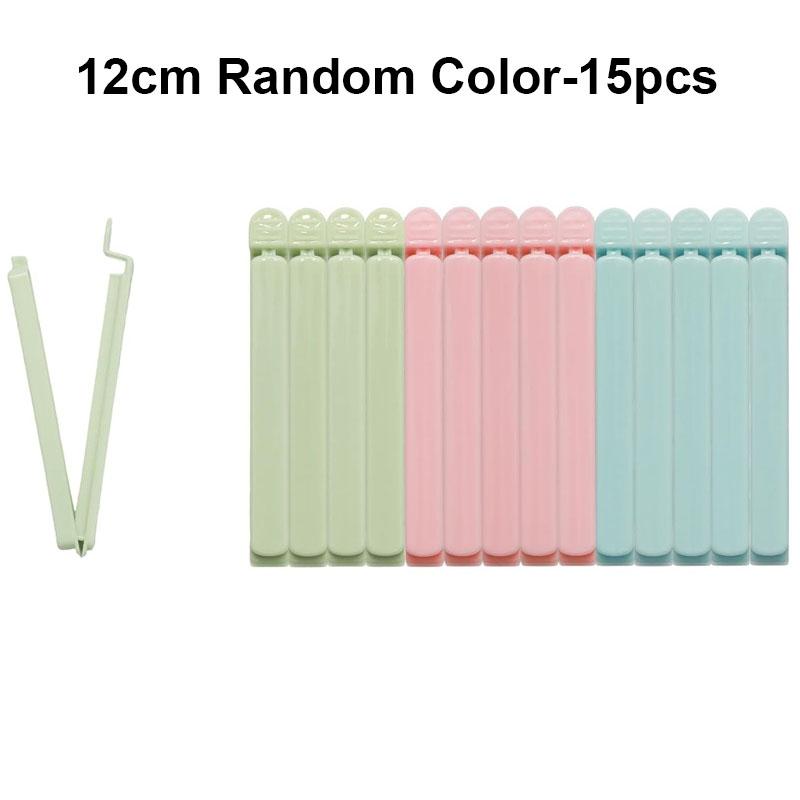 Food Snack Sealing Clip 12/15.5cm Plastic Chip Clips for Food Packages Curved Design Sealing Bag Clips Sealing Food Bag Clips
