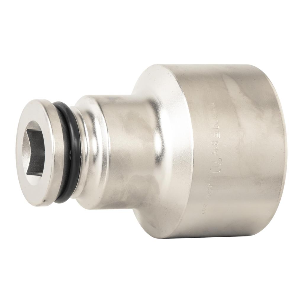 TONE Long Impact 70mm Width 8NV-70L Socket, 25.4mm (1") Drive,