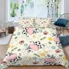 Cute Cows Duvet Cover Set Kawaii Farm Animal Bedding Set Microfiber Floral Comforter Cover Twin King For Kids Boys Girls Decor
