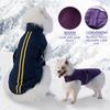 Winter Dog Coat Warm Padded Jacket Reflective Stripe Pet Clothes Large Dogs