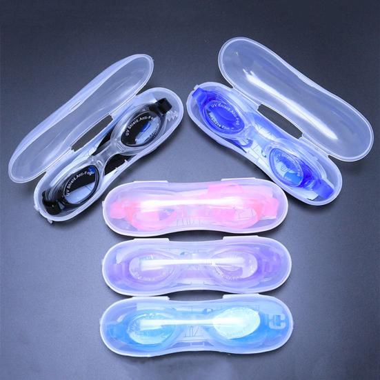 Swimming Goggles Water-Resistant Adjustable Impact-Resistant UV Protection with Elastic Strap Swimming Eyewear Glasses with High Clarity Lens for Kids