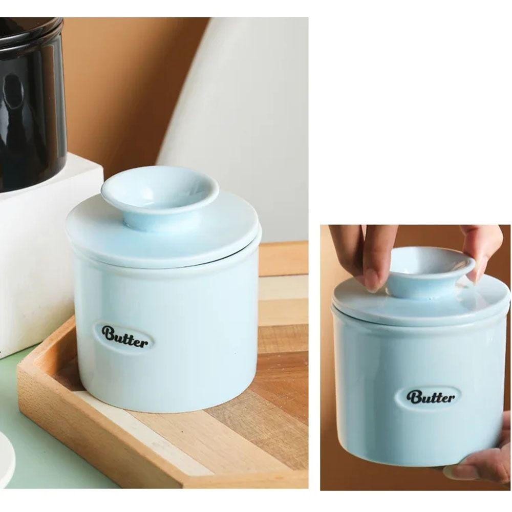 Handmade Cheese Keeper With Lid Butter Dish Convenient Butter Holder  Countertop Use