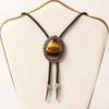 RTS Crystal Vintage Geometric Bolo Tie Pendant Hipster Men's Sweater Rope Chain Western Cowboy Necklace Party Gift
