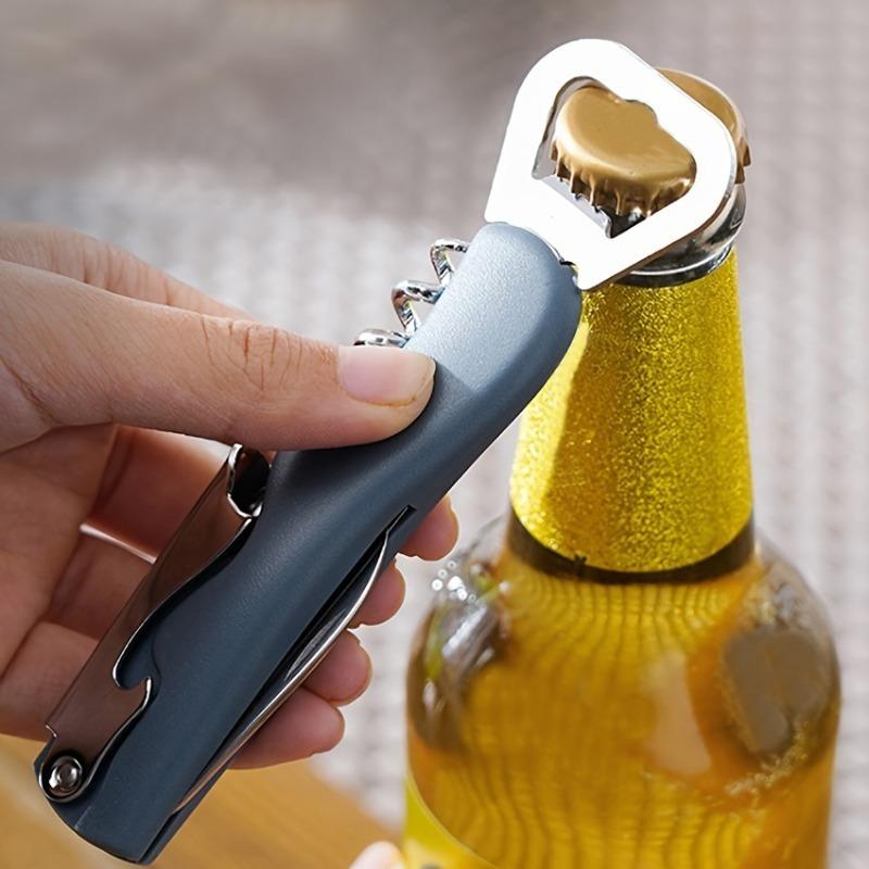 1PC Portable Beer Can Opener Wine Bottle Opener Restaurant Kitchen Tool Birthday Party Supplies Integrated Lid Opener