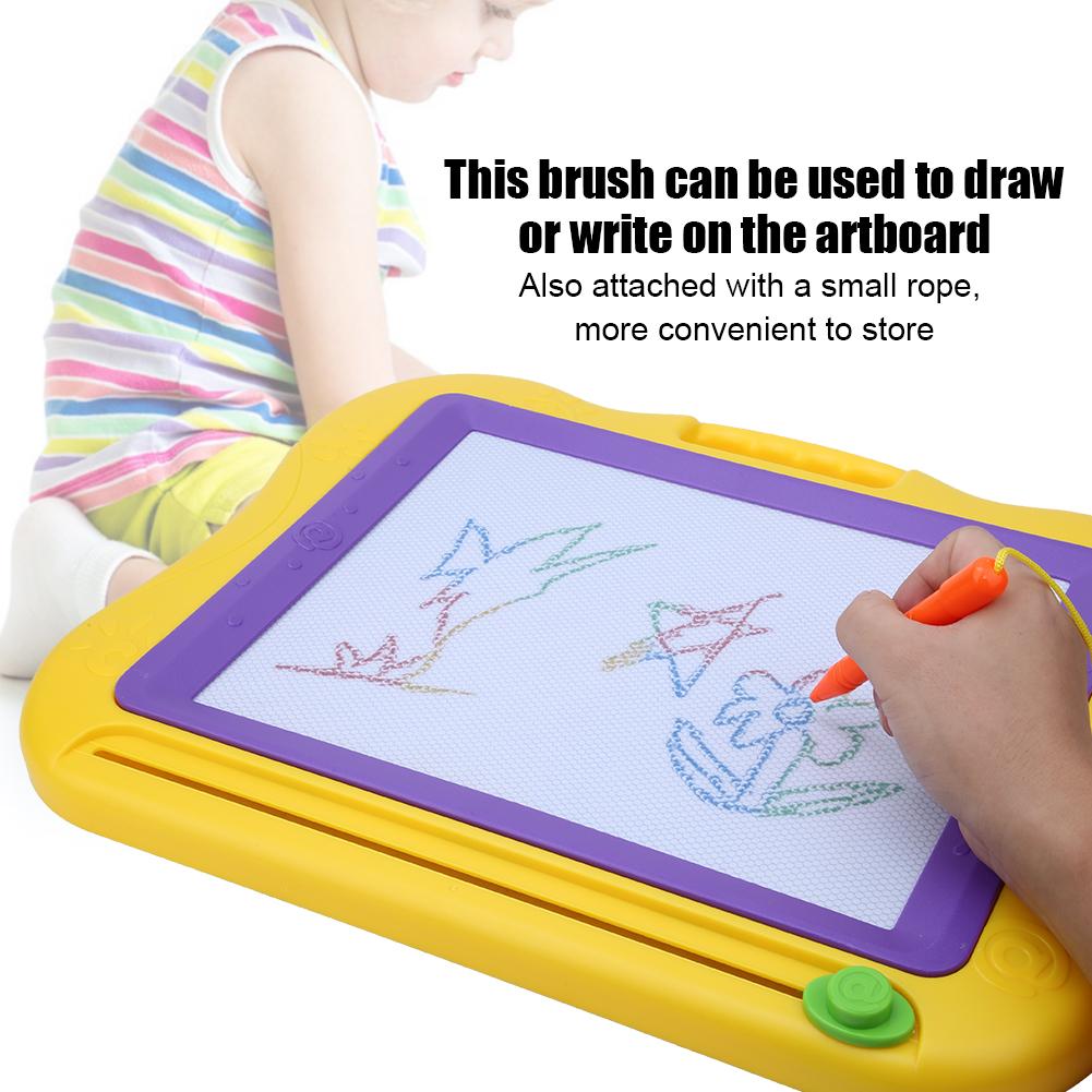 Magnetic Doodling Writing Board Kid Educational Toy Hand Carry Plastic Drawing Board