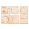 Light Retro Handbook Seal Message Box Series Happy Squirrel Handbook Decoration Material Printing Stamp 6 Styles Assorted Stamp