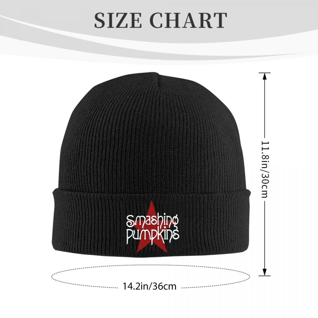Smashing Pumpkins Warm Knitted Cap Winter Knit Bonnet Hat Skullies Beanies Hip Hop Caps for Unisex