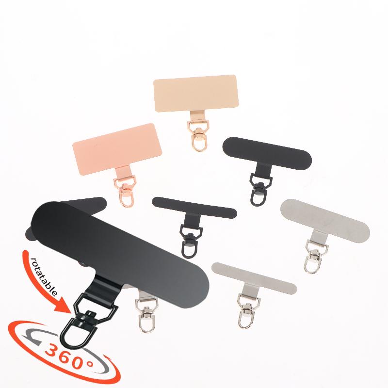 2/4 Piezas Correa para Teléfono Móvil Pieza Conector de Seguridad Rotación 360° Correa para Teléfono de Acero Metálico Pestaña de Correa para Teléfono Móvil Parche de Correa para Teléfono Junta