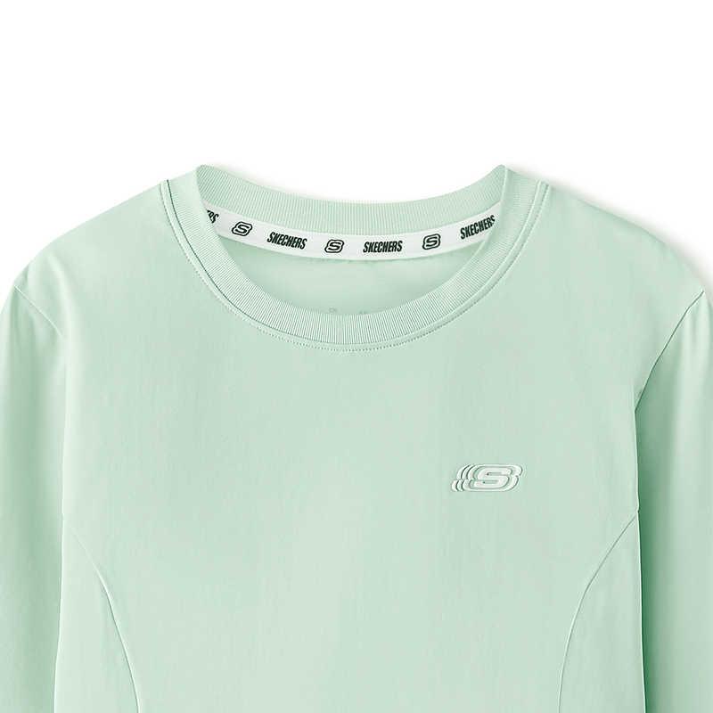 Skechers Soft Fashion Versatile Comfortable Long Sleeve T-Shirt Women tops L225W151-0215