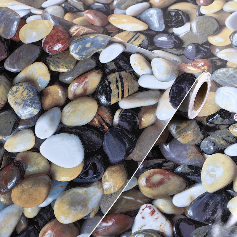 Kitchen Marble Renovation Wallpaper Film Fireproof Waterproof Self-Adhesive Table Countertop Living Room Wall Background Sticker