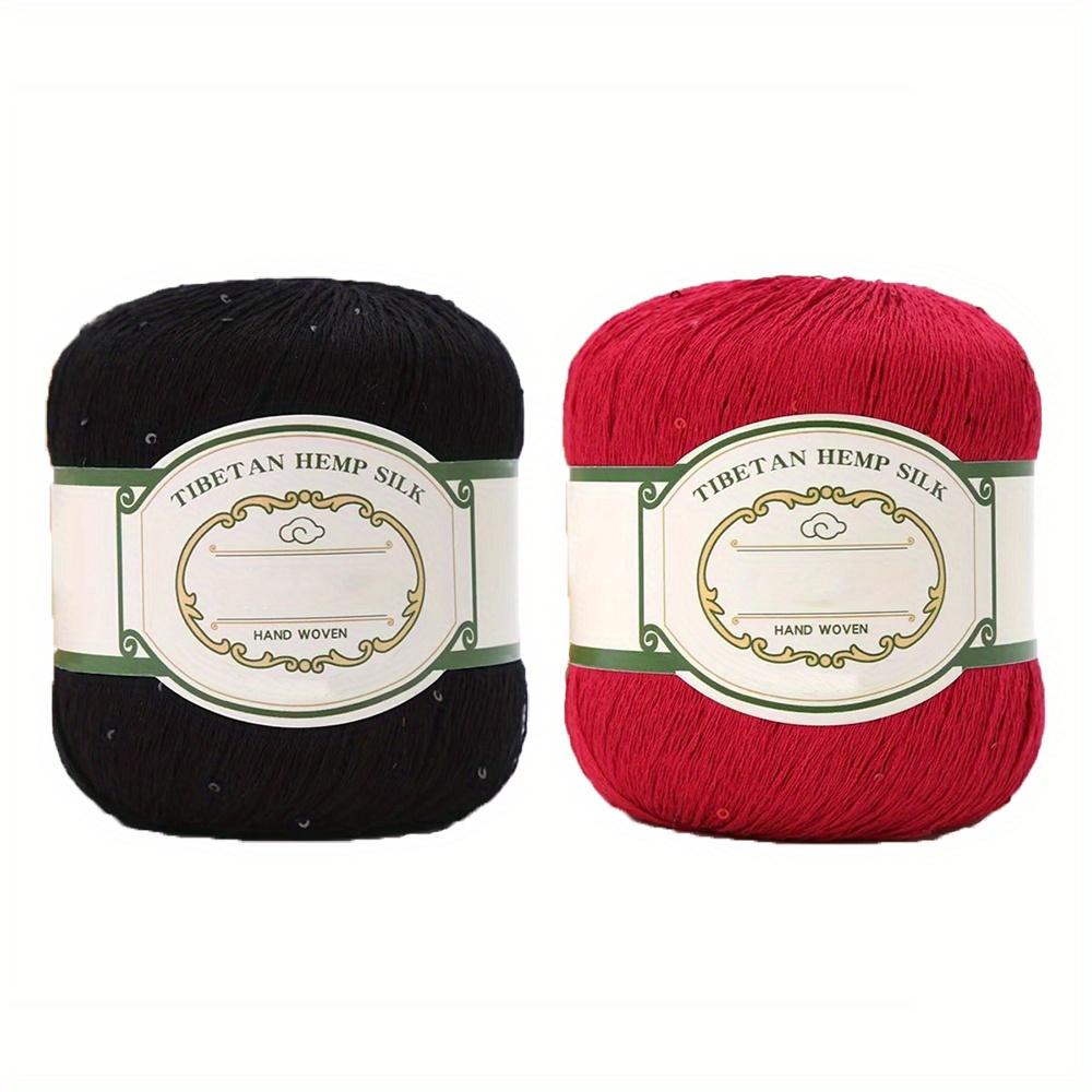 2pcs Yarn for Crocheting and Knitting Short Sleeve Tops Hollow Shawls