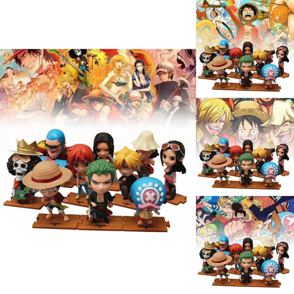 High Quality Pvc Action Figures Set Of 10 Including Luffy Zoro Sanji Nami Usopp Chopper