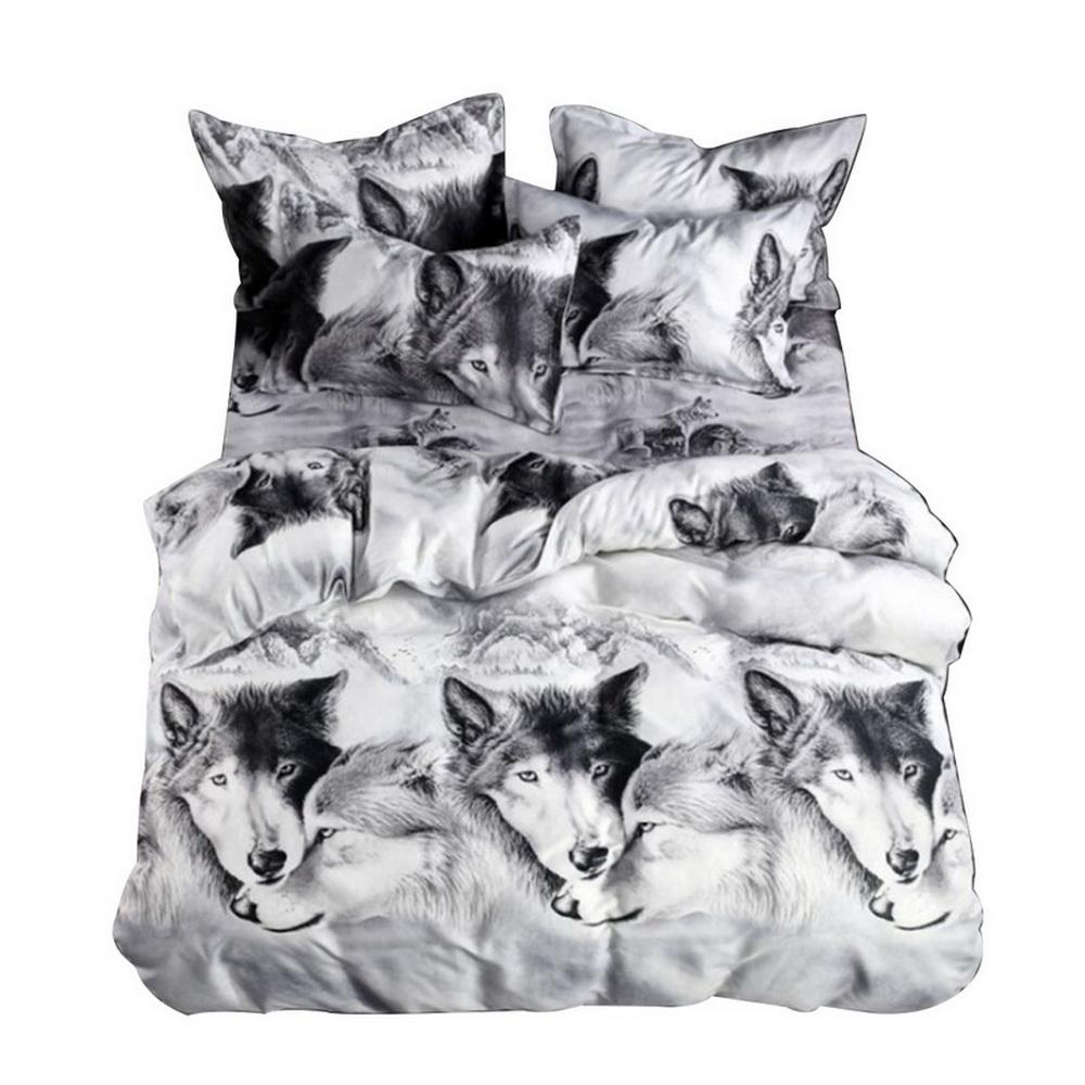 Wolf Bedroom Furniture Twin Size Queen Size King Size 3pcs