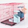 Rabbit Automatic Feeder for Cage Hanging Water Dispenser 17oz Water Bottle Food Bowl for Small Animal Hedgehog Hamster