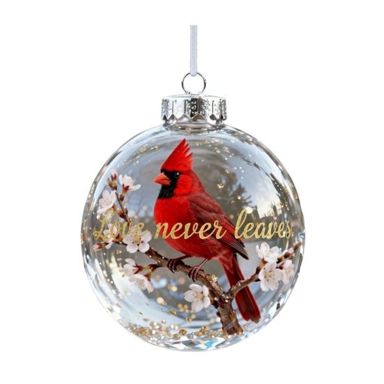Christmas Ornament Christmas Tree Bird Spherical Decorative Pendant Snowflake Ornament Holiday Tree Decoration