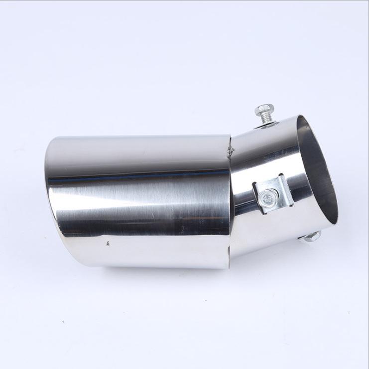 Universal Stainless Steel Colorful Curved Exhaust Muffler Tailpipe - Models 7858/7864