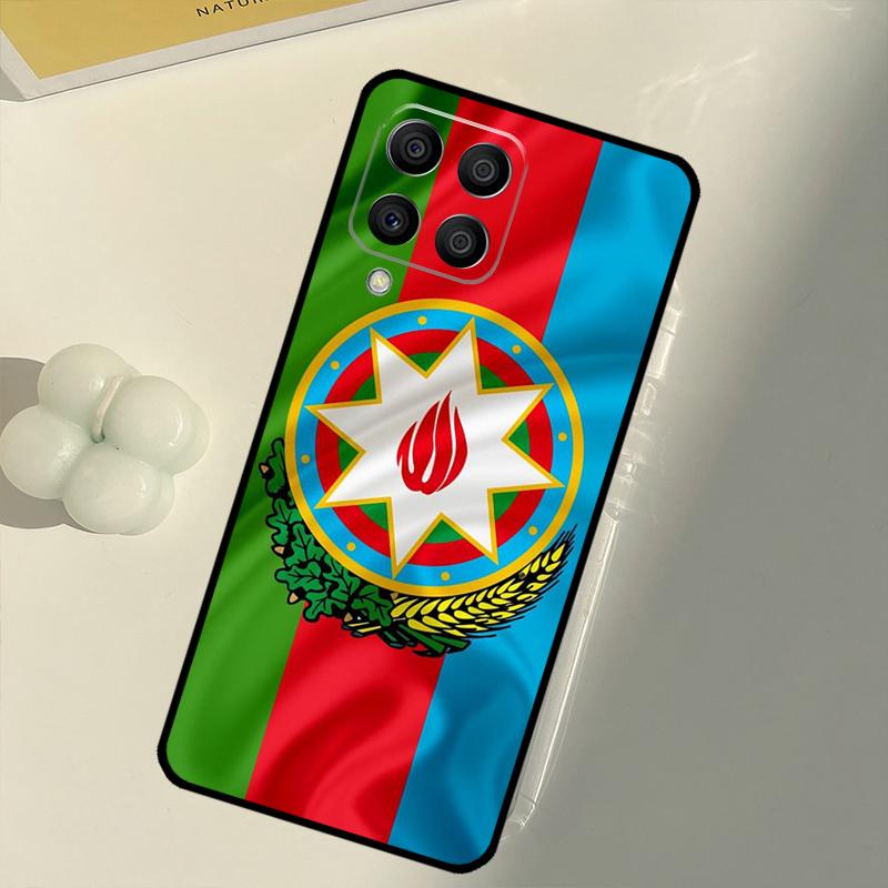 Azerbaijan Flag For Samsung Galaxy M33 M13 M14 M12 M32 M52 M31 M55 M15 M11 M21 M35 M53 M34 M54 M06 M16 Case