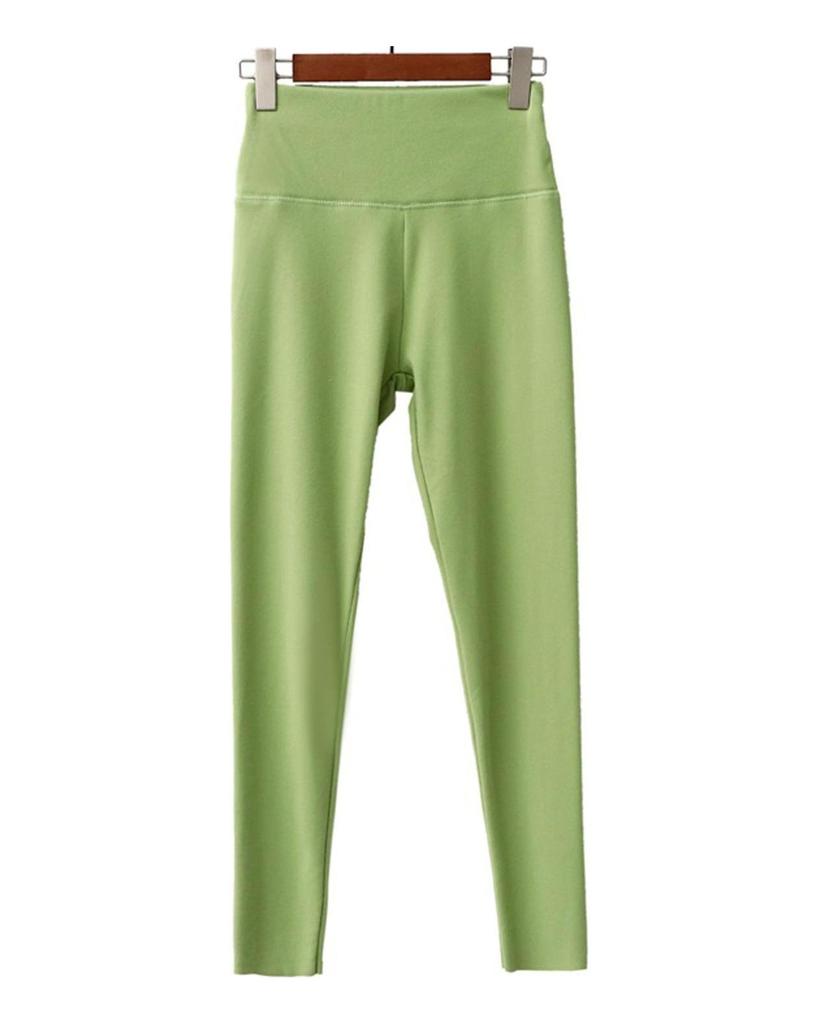 Damskie jesienno-zimowe legginsy German Velvet Slim Fit Warm High Waist Cinched