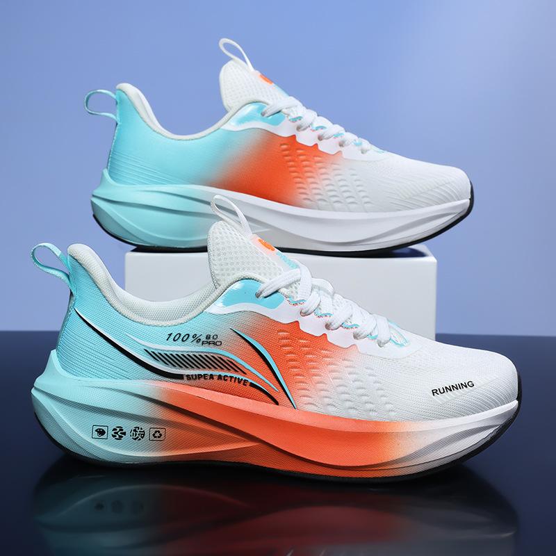 2025 New Ultra-light Mesh Breathable Racing Running Shoes Men's Shock Absorption and Non-slip Student Casual Jogging Sports Shoes Tide
