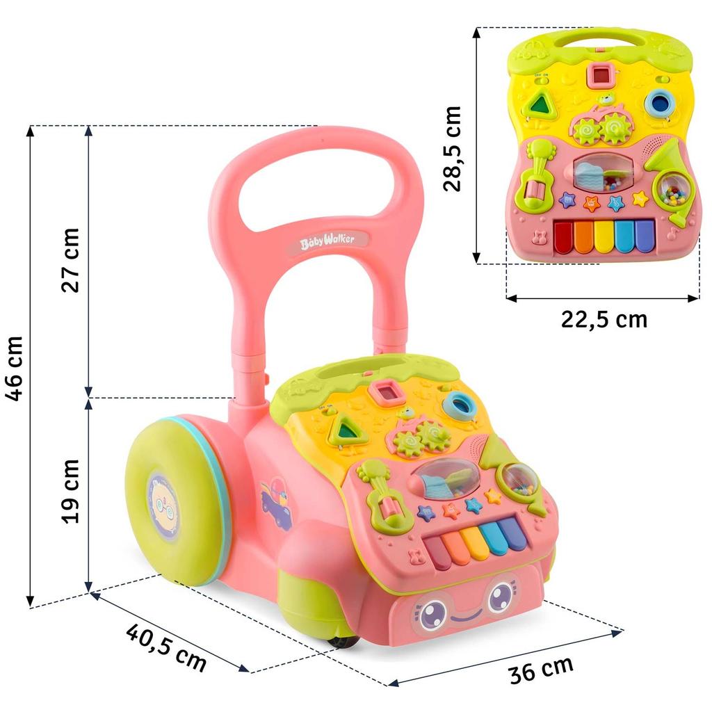 2-In-1 Educational Walker With Music Ricokids