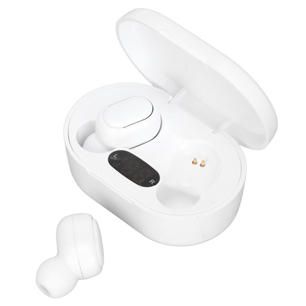 Bluetooth 5.1 Ohrhörer Stereo Wasserdicht Geräuschunterdrückung LED-Anzeige Kabellose Kopfhörer mit Ladeetui für