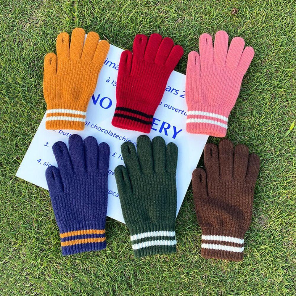 Gloves Women Gloves Winter Wool Mittens  Gloves Knitted Cashmere Gloves Female Gloves