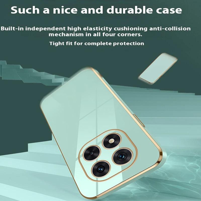 Lanyard Glossy Plated Phone Case For Xiaomi Redmi Note 14 14Pro 13 12 11S 10 14C 13C POCO X7 X6 Pro M5S Silicone Protector Cover
