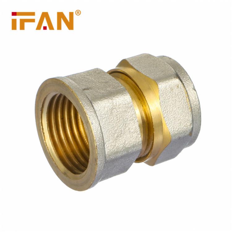 Copper Union Fitting for 1/2" & 3/4" PEX-AL-PEX Pipe - Underfloor Heating Accessory
