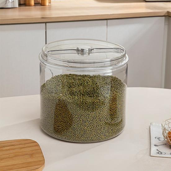 Rice Bucket Transparent Visual Panel Large Capacity Sealing Moisture-Proof Food-Grade Plastic Storage Container