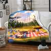 Grizzy & Lemmings Blanket Soft Warm Cozy Suitable for Chair Office Chair Bedding for All Seasons Modern Best Holiday Gift for Friends Family