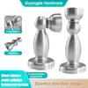 Starker magnetischer Edelstahl-Türstopper für Badezimmer/Schlafzimmer - Kollisionsschutz-Stoßfänger, Boden-/Wand-Saug-Türhalter