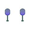 2-in-1 Electric Mosquito Racket Mosquito Killer Lamp USB Rechargeable Foldable Mosquito Repellent Lamp Swatter Fly Swatter
