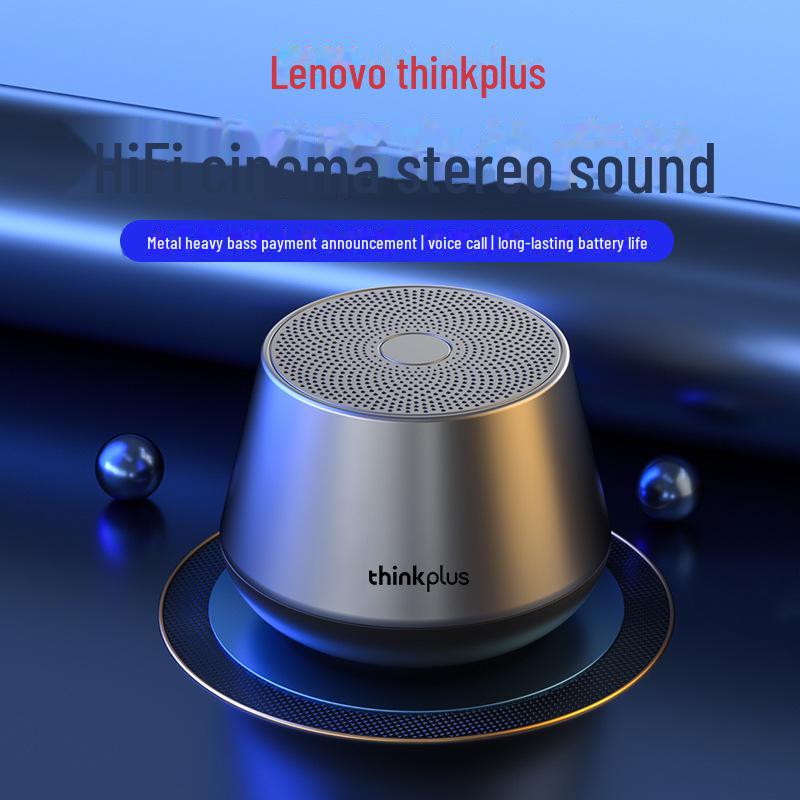 K30 Bluetooth 5.0 Wireless Speaker with Metal Body and Enhanced Bass for Laptop ThinkPlus