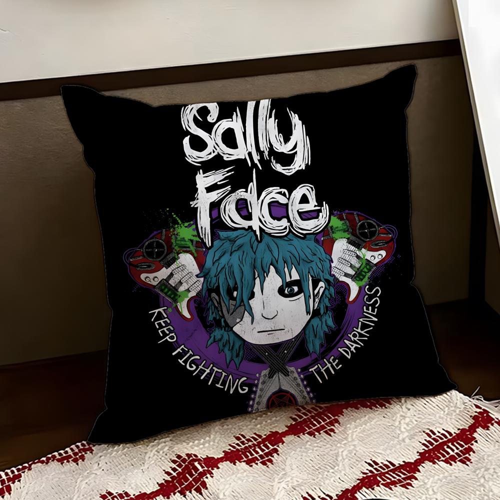 Band SSally FFace Cushion Cover Reversible Soft Durable Pillow Cover Home Car MultiScene Use for Daily Comfort