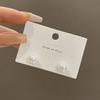 Silver Needle Small and Elegant Stud Earrings for Women, A Niche Design with A Retro Touch, New Style Ear Accessories.