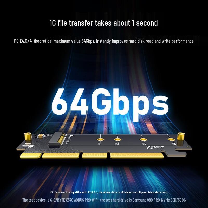 UGREEN PCI-E to M.2 NVMe SSD Adapter Card