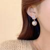 Silver Needle Light Luxury Niche Exquisite Square Zirconium Earrings Female Ins Trendy All-match Temperament Pearl Earrings